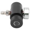 Einstellbares CO2-Nachfülladapterventil mit 8mm Außengewinde ASA 3000psi Manometer Schwarz