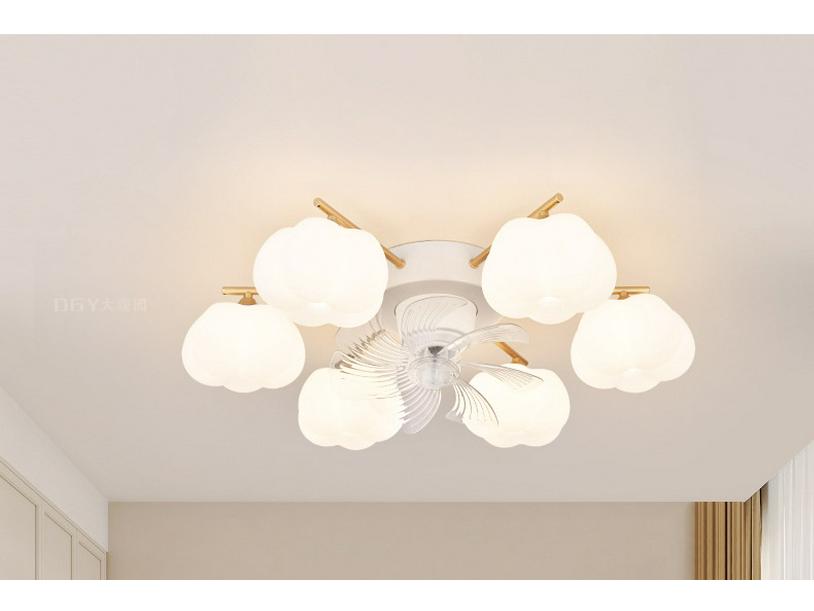 2025 Modern Minimalist Head-Shaking Fan Light for Living Room