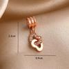 New Copper Rose Gold Lock Love Bow Tree Safety Buckle Charm Bead Fit For Bracelet Necklace Diy Women'S Boutique Jewelry