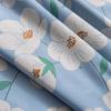 1PC Nuan Series Literary Pastoral Style Blue Flower Printed Curtain Full Blackout Curtains for Bedroom Living Room Balcony Window for Home Decor
