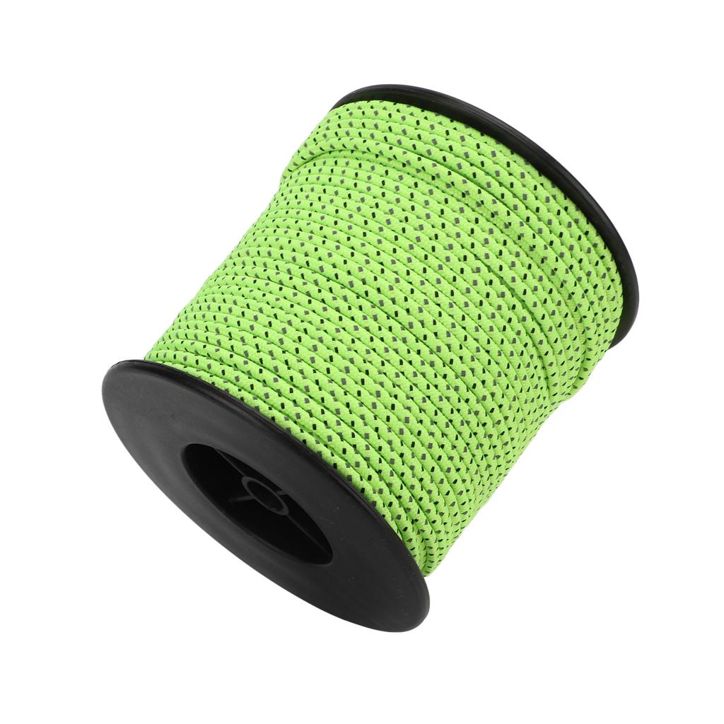 Camping Rope Fluorescent Tent Reflective Cord for Outdoor Camping Hiking Tent 50m 164ft