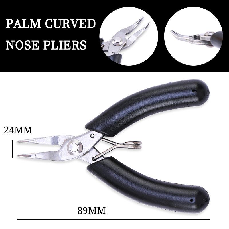 Alicate de aço inoxidável para joias, alicate de bico fino, alicate de bico redondo e cortador de arame para fabricação de joias, suprimentos para reparo de miçangas