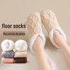Non-Slip Velvet-Lined Winter Socks and Shoes for Women - Warm Lambskin Indoor Footwear