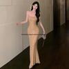 2024 Women's Socialite Rhinestone Slimming Evening Dress - Trendy Fashion