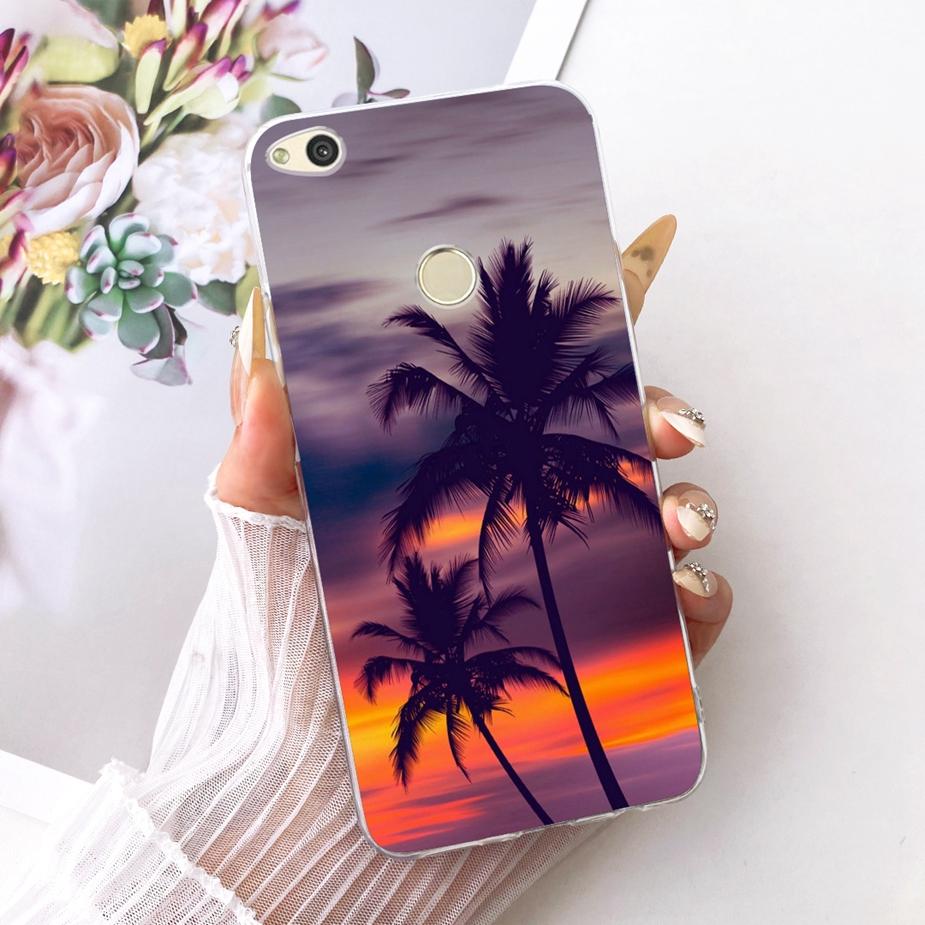 For Huawei P8 Lite 2017 Case Honor 8 Lite Luxury Flower Butterfly Painted Cover Soft Silicone Case For Huawei P9 Lite 2017 Shell