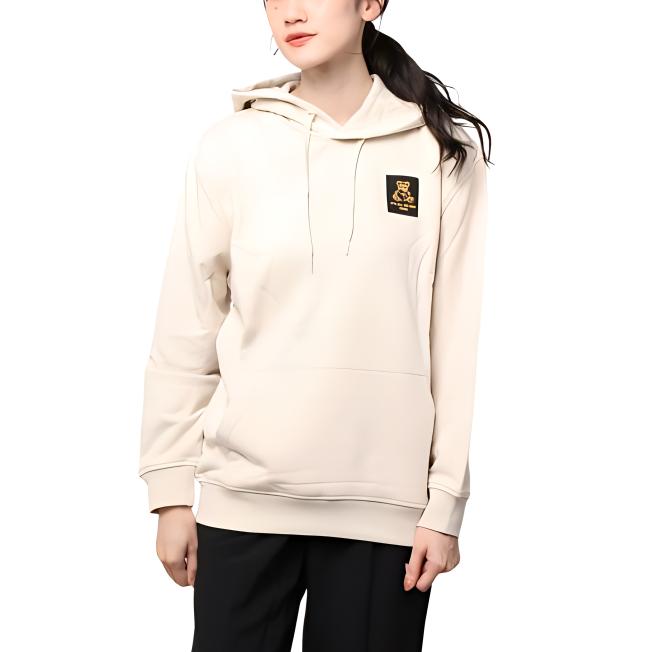 Vans Bear Letter Print Sports Casual Hoodie Unisex Hoodies Off-White VN0A54M72N1