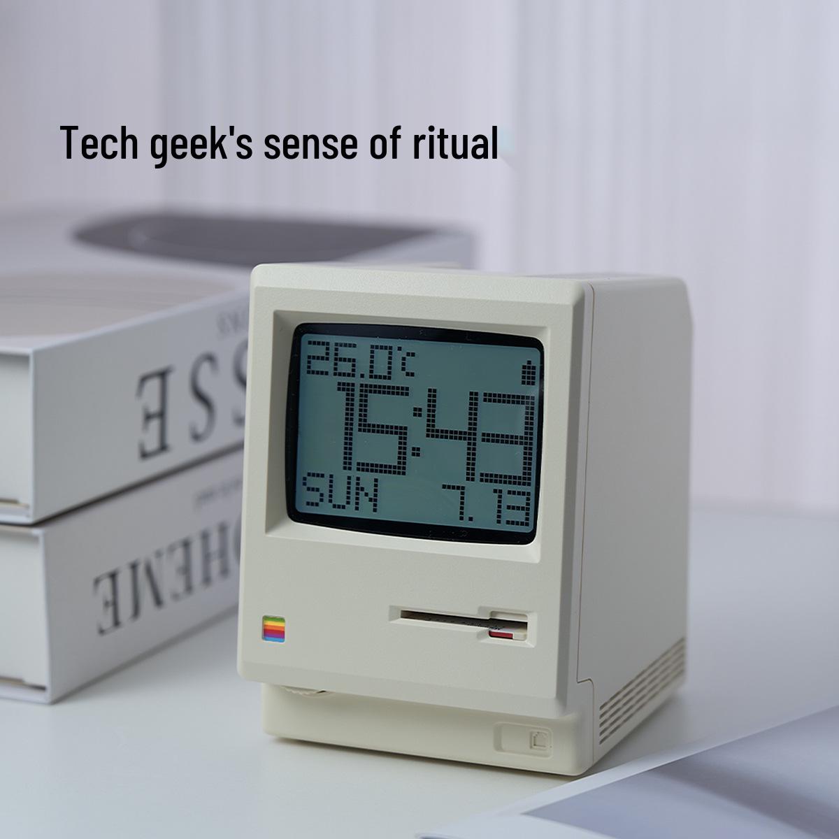 Maclock Retro Macintosh Будильник - Ностальгический Настольный Часы, Креативный Подарок на День Рождения для Него