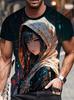 Men's T-Shirt Anime Samurai Girl 3D Print T Shirt Fashion Men Women Loose Casual Top Japanese Korean Style Street Trend Tee