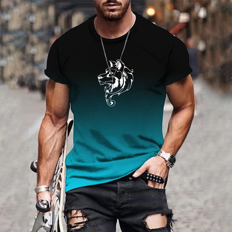 Interesting 3d Printing Pattern Street Fashion Home Casual Fashion Summer New O-neck XS-6XL Oversized T-shirt for Men