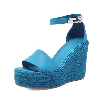 Summer New Women 'S Shoes Platform Platform Super High Heel One Word Belt Women 'S Sandals Fashion Shoes Bohemian Style