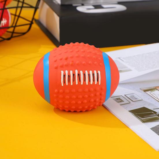 Dog Toys with Sound Latex Chew Balls Raised Texture Teeth Cleaning Flexible Balls Relieve Boredom And Anxiety Chew Toy