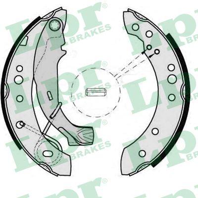 Lpr Brake Shoes Kit, Drum Brakes 08150 Rozmiar 002