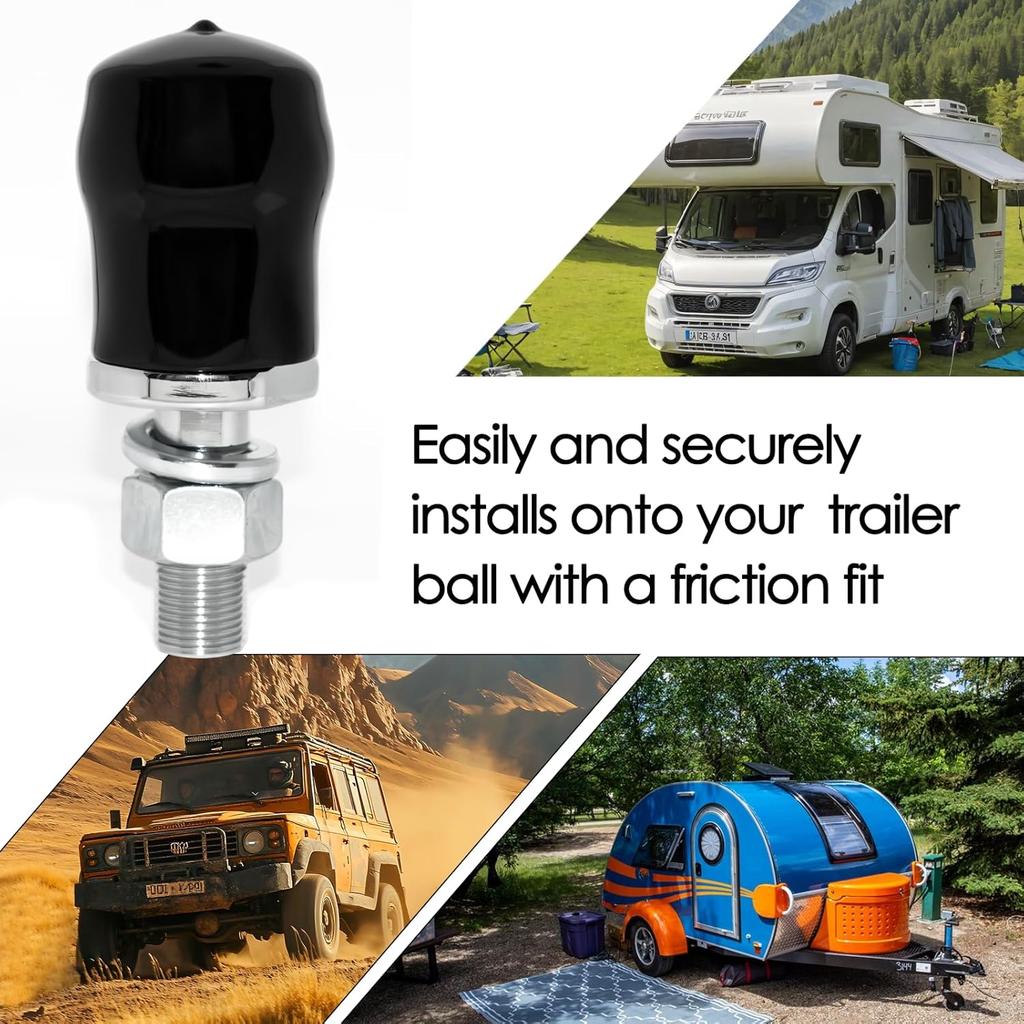 6-Pack Trailer Hitch Ball Covers, 1-7/8",2",2-5/16" Towing Ball Dustproof Antirust Protective Caps, Fit SUV Trucks RV Boat Caravan Trailer Ball &