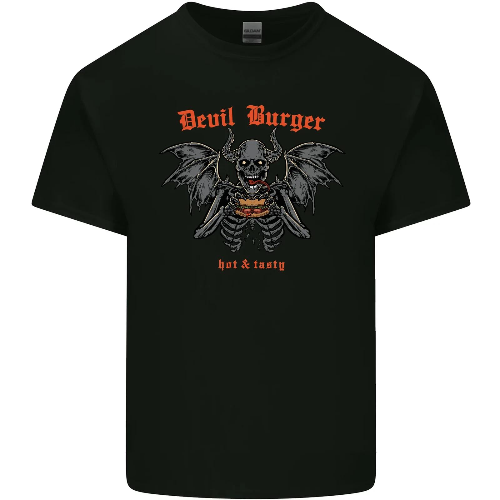 

Devil Burger Demon Satan Grim Reaper BBQ Kids T-Shirt Childrens 3XL