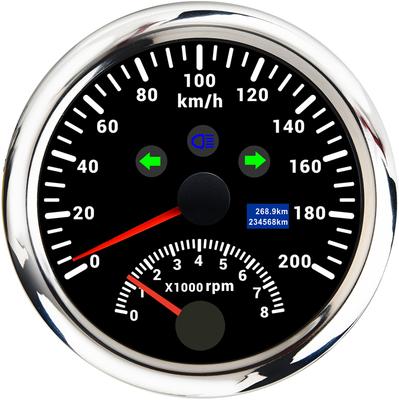 85mm Digital GPS Speedometer Gauge 0-200KM/H 9-32V