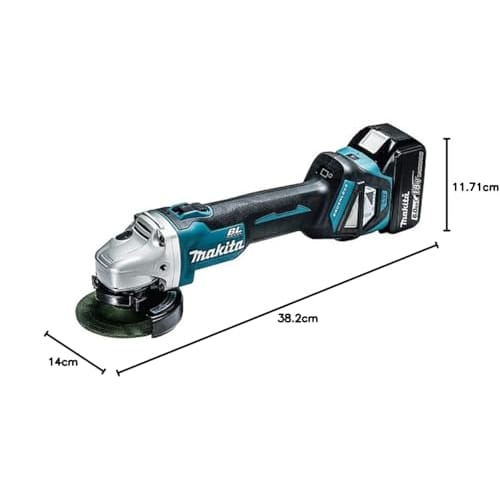 Makita Disc Grinder 18V 100mm Wireless Interlocking Dust Collection Compatible/Slide Switch Type Battery Charger Sold Separately GA412DZ