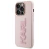 Karl Lagerfeld KLHCP15X3DMBKCP iPhone 15 Pro Max 6.7" Pink Hardcase 3D Rubber Glitter Logo