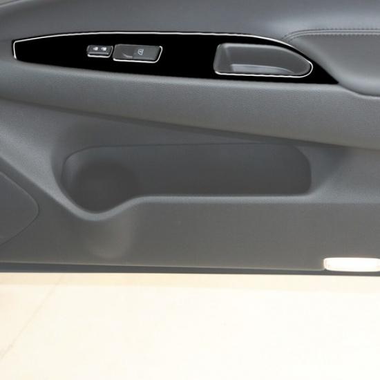 4Pcs For Infiniti G37 Sedan 2010-2013 Glossy Piano Black Door Control Cover Trim