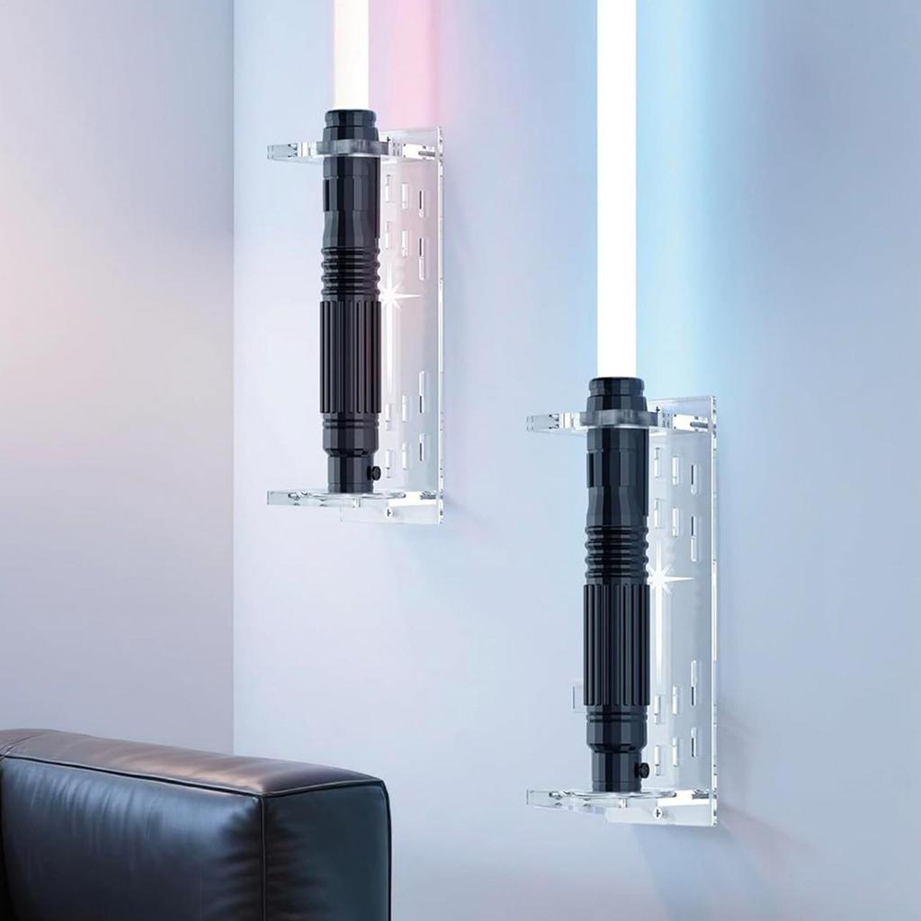 Wall-Mounted saber Stand Acrylic Light Sword Display Holder for Display Collectors Laser Sword Stand Decoration