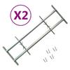 vidaXL Adjustable Window Grille for Windows 2 Pcs. 700-1050 Mm