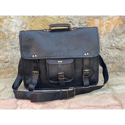 Genuine Leather Messenger Bag Shoulder Bag Laptop Bag Office Bag Gift for Man And Women Large Briefcase Satchel Bag