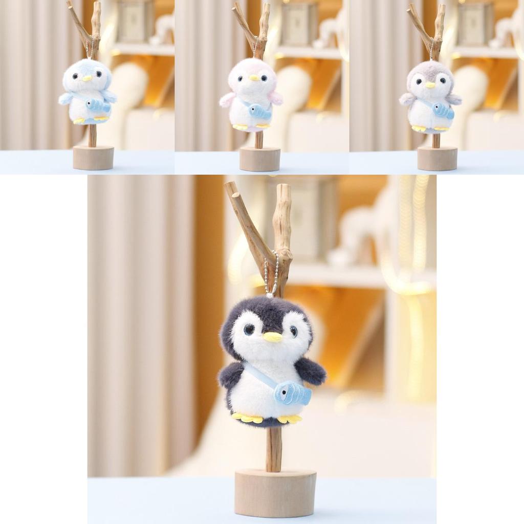 Cute Penguin Plush Doll With Pp Cotton Filling For Kids Gift And Bag Accessory