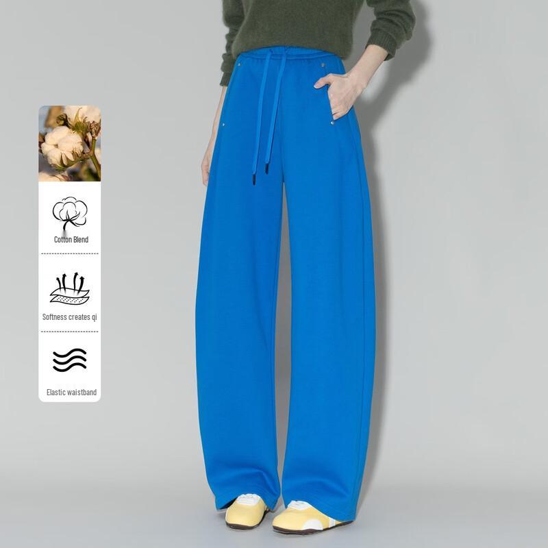 Women s Loose Fit Wide-Leg Sweatpants L