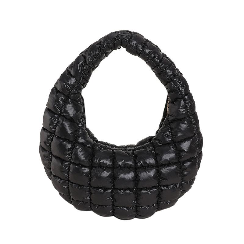 

Модная новая облачная плиссированная большая сумка женская для отдыха личность легкая большая вместительная сумка-мессенджер для пельменей пуховая сумка-мессенджер для поездок на работу чёрный