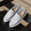 Fashion Men Flat Loafers 2025 Frosted Suede Flat Shoes Comfortable Non Slip Fashion Loafers Lightweight Trendy Outdoor Casual Shoes
