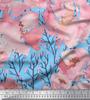 Soimoi Japan Crepe Satin Fabric Peony Watercolor Printed Craft Fabric by the metre 42 Inch