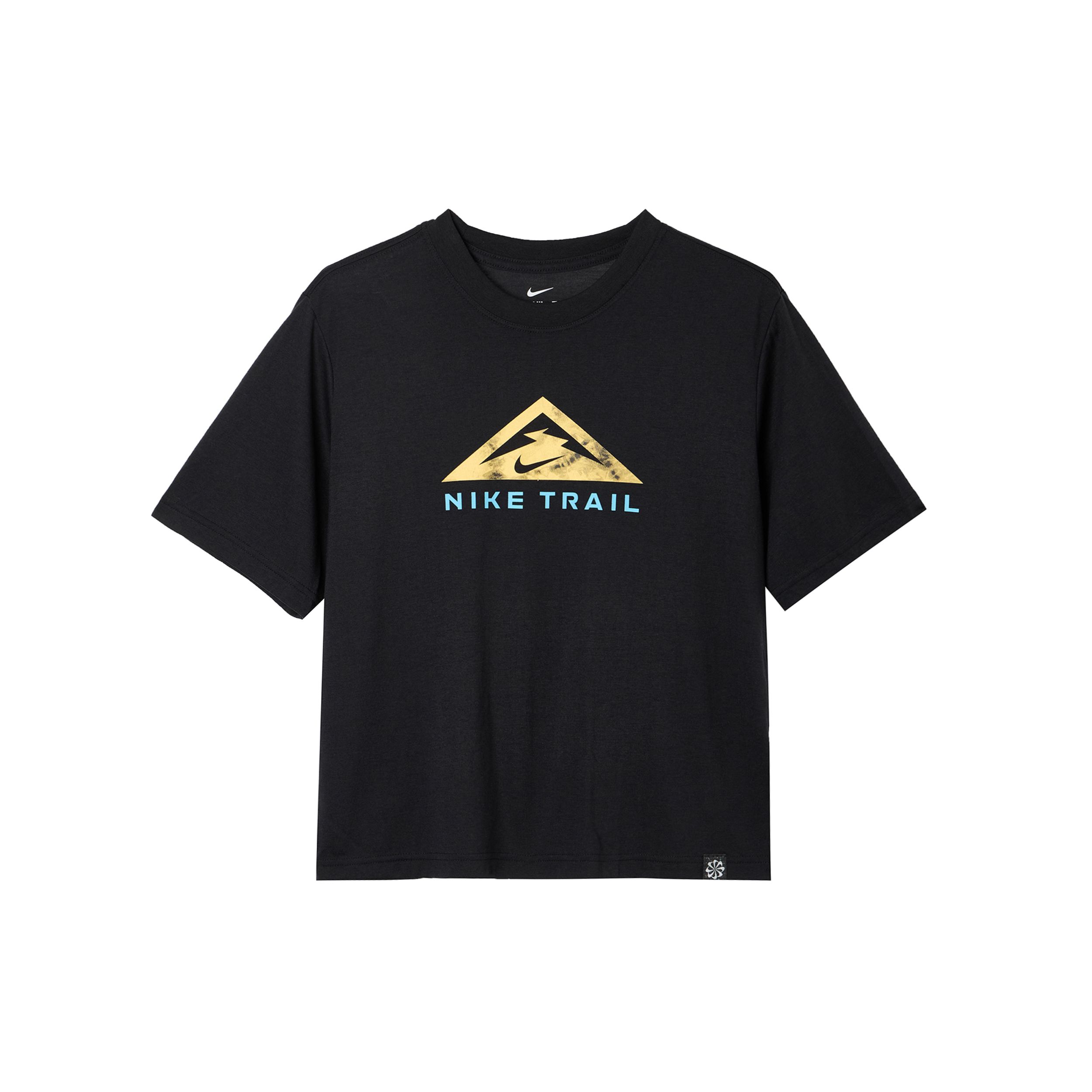 

Nike Футболка Dri-FIT Trail с принтом букв и круглым вырезом, короткими рукавами, женская, черная, DX7897-010 XL