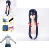 Elegant Danganronpa Dangan Ronpa Sayaka Maizono Uniform Costume Cosplay Suit Dress Wig