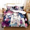 Anime Love Chunibyo Other Delusions Rikka Bedding Set Boys Girls Twin Queen Size Duvet Cover Pillowcase Bed Kids Adult