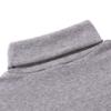 Men's High Neck Fleece Sweatshirt - Solid Color Autumn/Winter Pullover Base Layer T-shirt