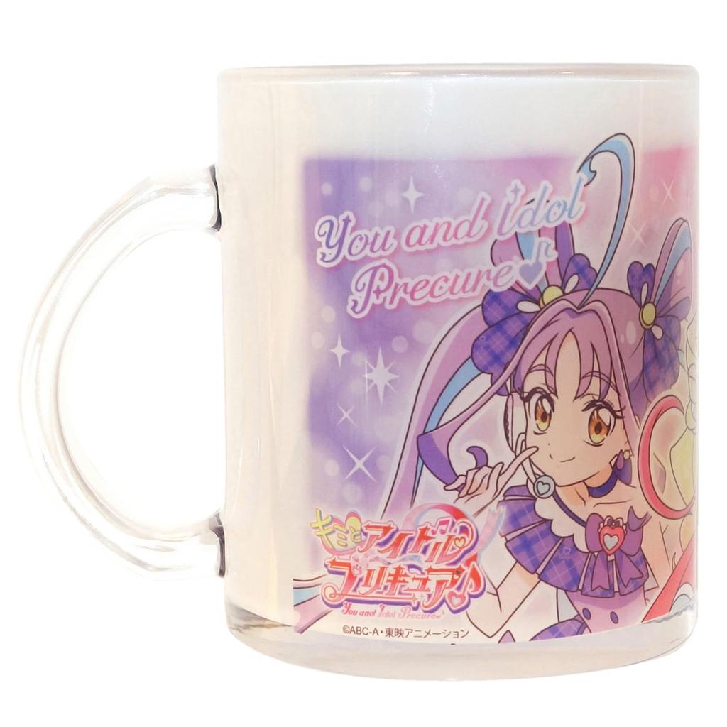 Kimi To Idol Mug Glass Mug 320ml Tableware Goods Miscellaneous Goods Made In Japan 075136 PreCure Approx.