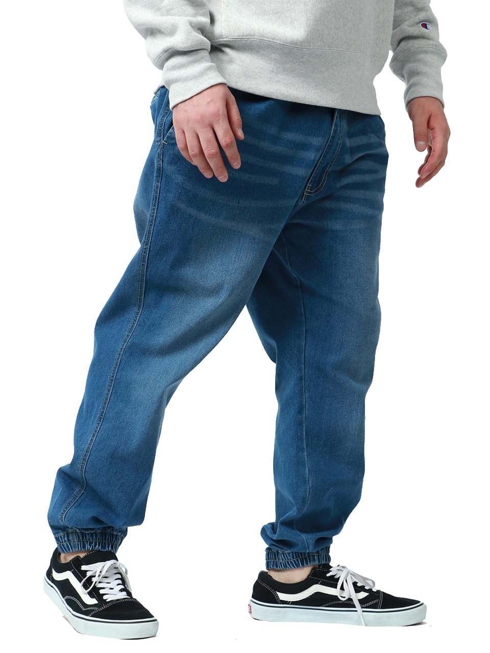 

Logo Spark Men s Stretch Jogger Pants, Plus Size, Blue, Size 3L