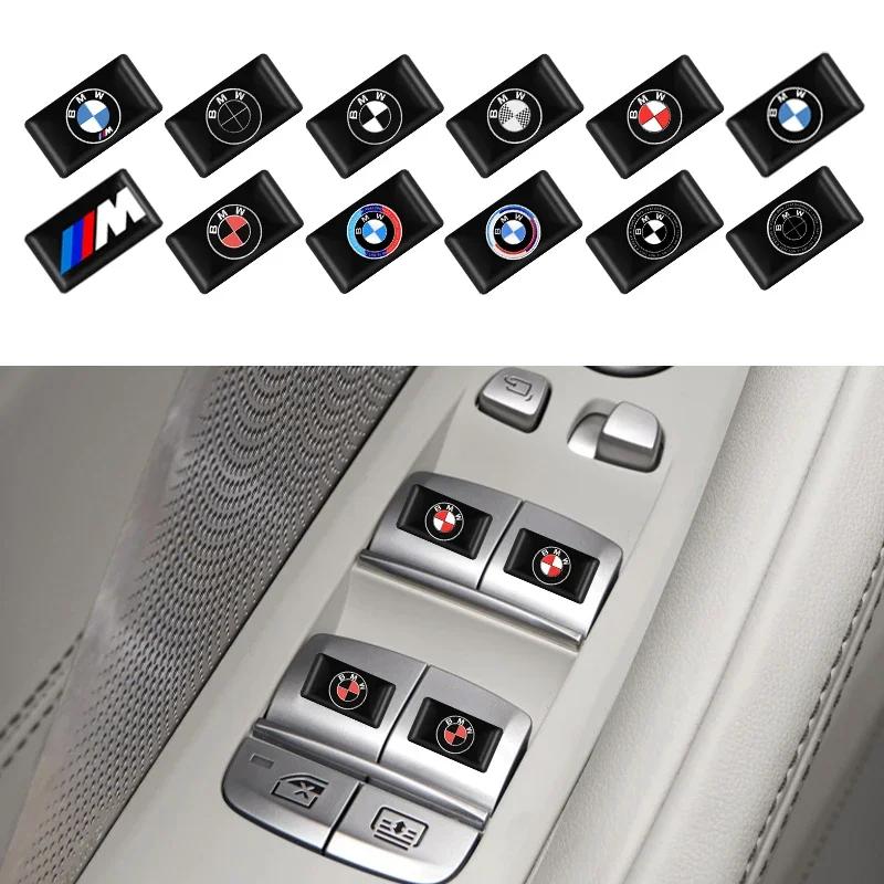 10pcs Car logo steering wheel sticker Car Epoxy Sticker For BMW 50th Kith M Sticker X1 X3 X4 X5 X6 X7 e46 e90 f20 e60 e39 f10