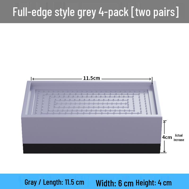 "Non-Slip Furniture Leg Pads: Height-Boosting Support for Tables & Sofas"