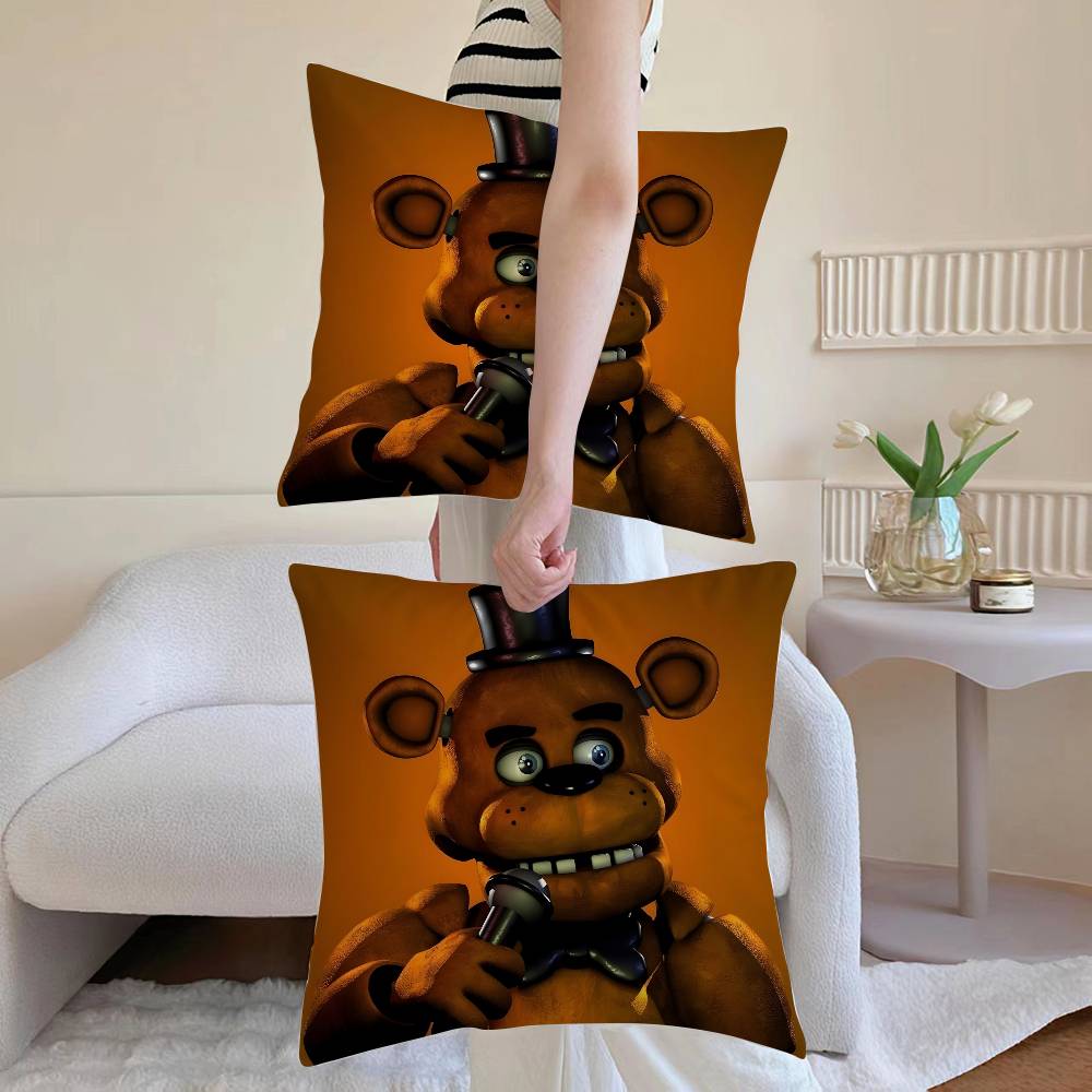 Movie Five N-Nights At F-Freddys Pillow Case Anti-dustmite Invisible Zipper Sofa Bed