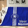 1PC Chelsea F Custom Name Patterned Flannel Blanket Suitable For All Seasons for Home Decor Warmth and Comfort Gifts Holiday Present