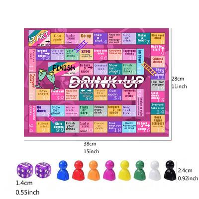 New Drinking Board Games with Interactive for Game Night, Birthday, with 2-8 Players