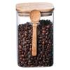 652F Minimalists Designs Acrylic Storage Jar with Lid Airtights Seal for Coffee Snacks