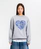 New Kitch Vint Heart Logo Sweatshirts (Melange)