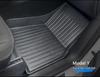 2022 Tesla Model Y TPE Non-Slip Wear-Resistant Foot Pads: 5/7-Seat Front & Rear Trunk Mats