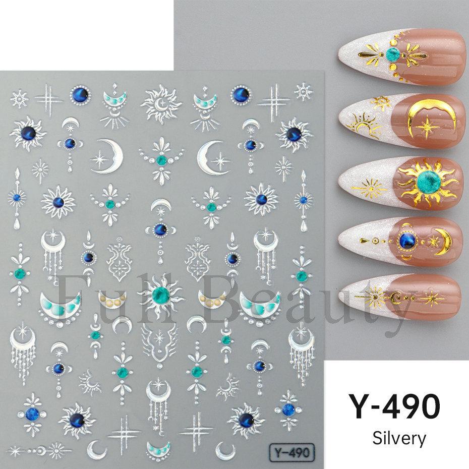 Nail Art Sticker Cartoon Autumn Thanksgiving Orange Red Gradient Maple Leaf Nail Sticker Decoration