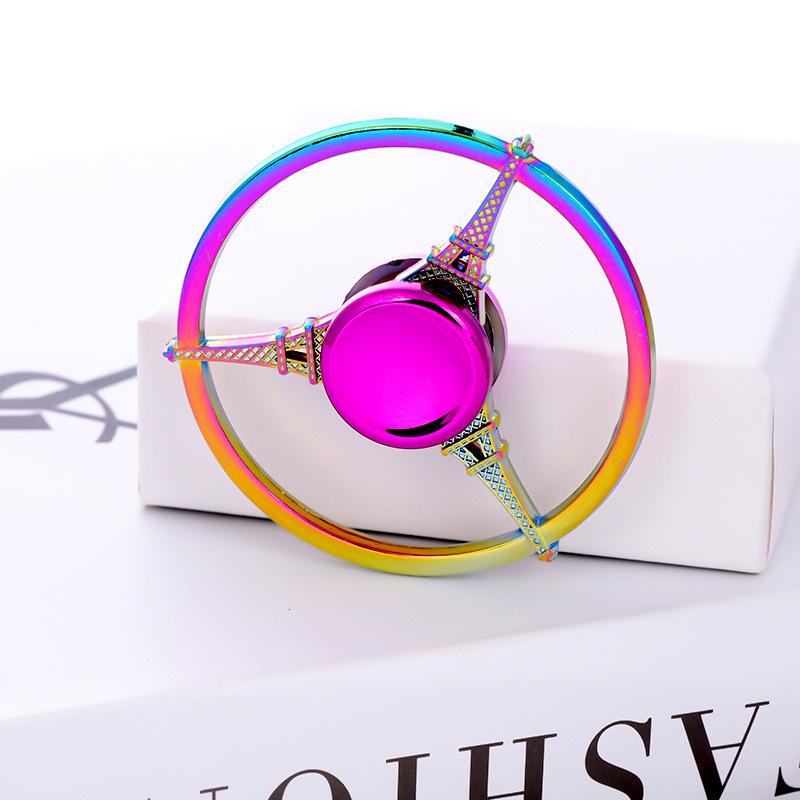 Metallischer Fidget Spinner mit landschaftlichem Motiv: Beliebtes Promi-Straßenmarkt-Dekompressionsspielzeug