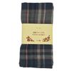 Kensei Reversible Double Gauze Tenugui Hand Navy Check [Onishi Seihan] (Japanese Towel) Tone-on TE95TP-02