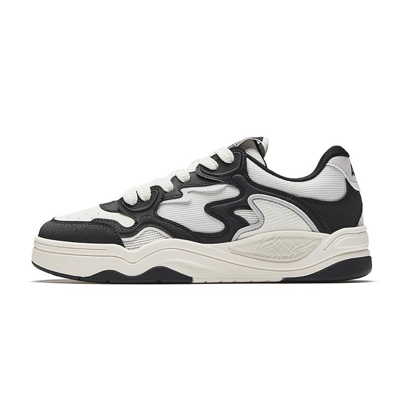 Anta Flame Fashion Comfortable Non-Slip Wear-Resistant Skate Shoes Men Sneakers Black Ivory-White 112628094-2 41
