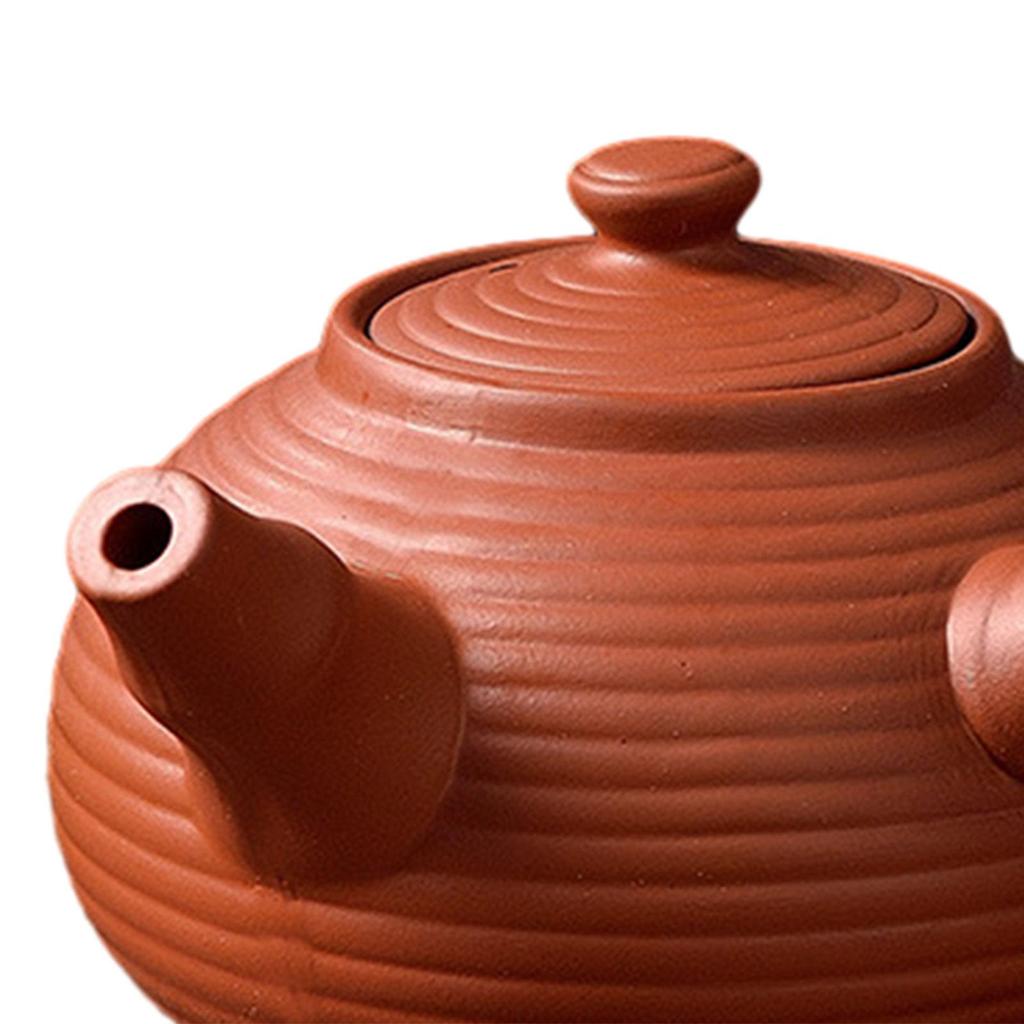 Chinese Ceramic Teapot Durable Loose Leaf Tea Pot with Side Handle Tea Warmer for Camping Restaurant Home Hotel Tea Lovers Gift