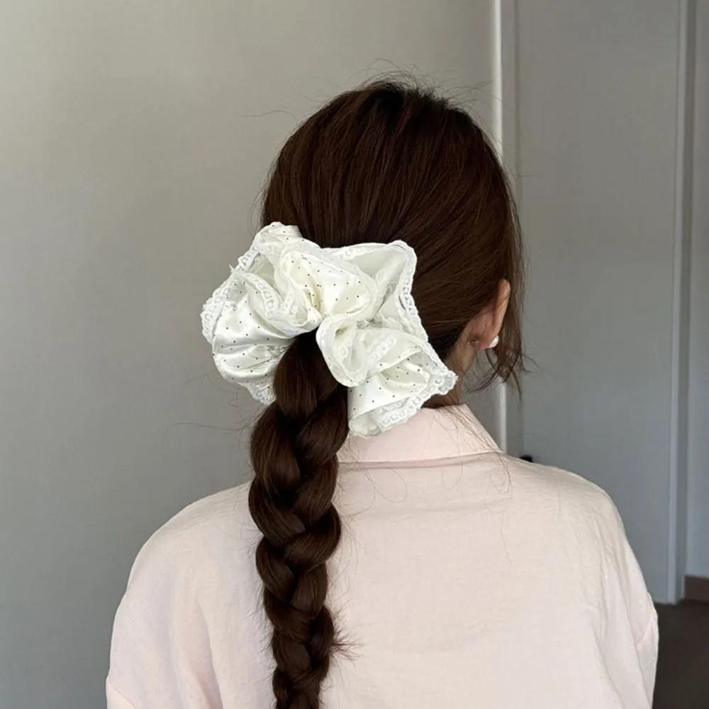 Veila Dot Big Scrunchie / Daily Lace Polka Dot Hair Tie